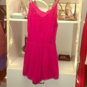 Pretty pink romper